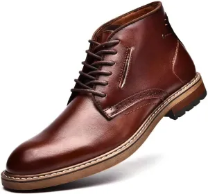 Men's Chukka Boots Genuine Leather Ankle Boot for Men Classic Casual Oxford Style Footwear