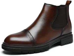 Men's Chukka Boots Genuine Leather Ankle Boot for Men Classic Casual Oxford Style Footwear