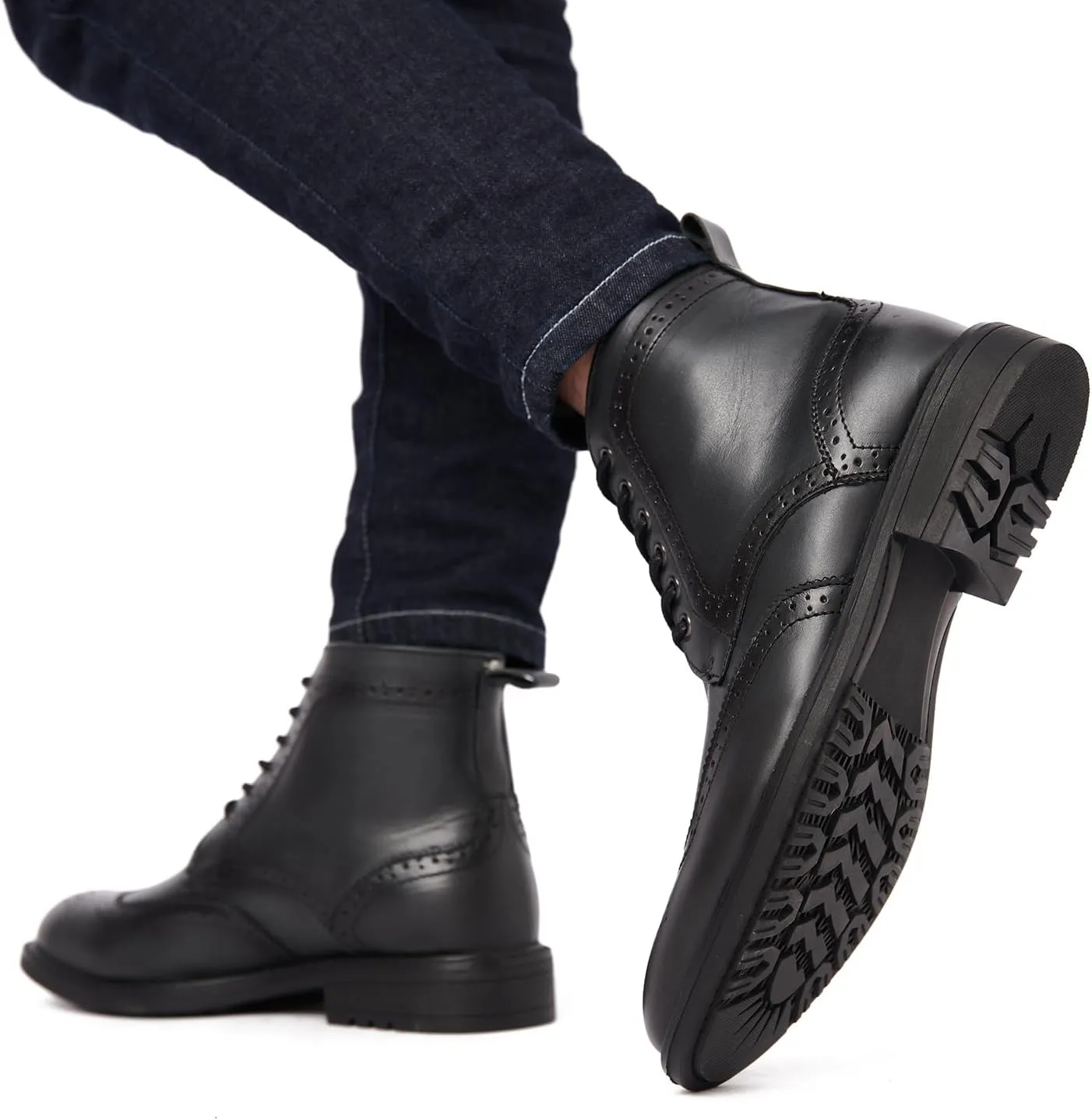 Men's Chukka Boots Genuine Leather Ankle Boot for Men Classic Casual Oxford Style Footwear