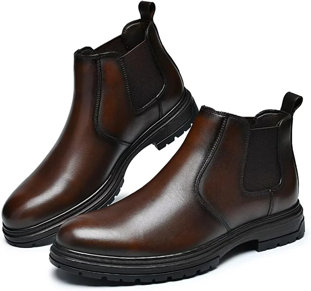 Men's Chukka Boots Genuine Leather Ankle Boot for Men Classic Casual Oxford Style Footwear
