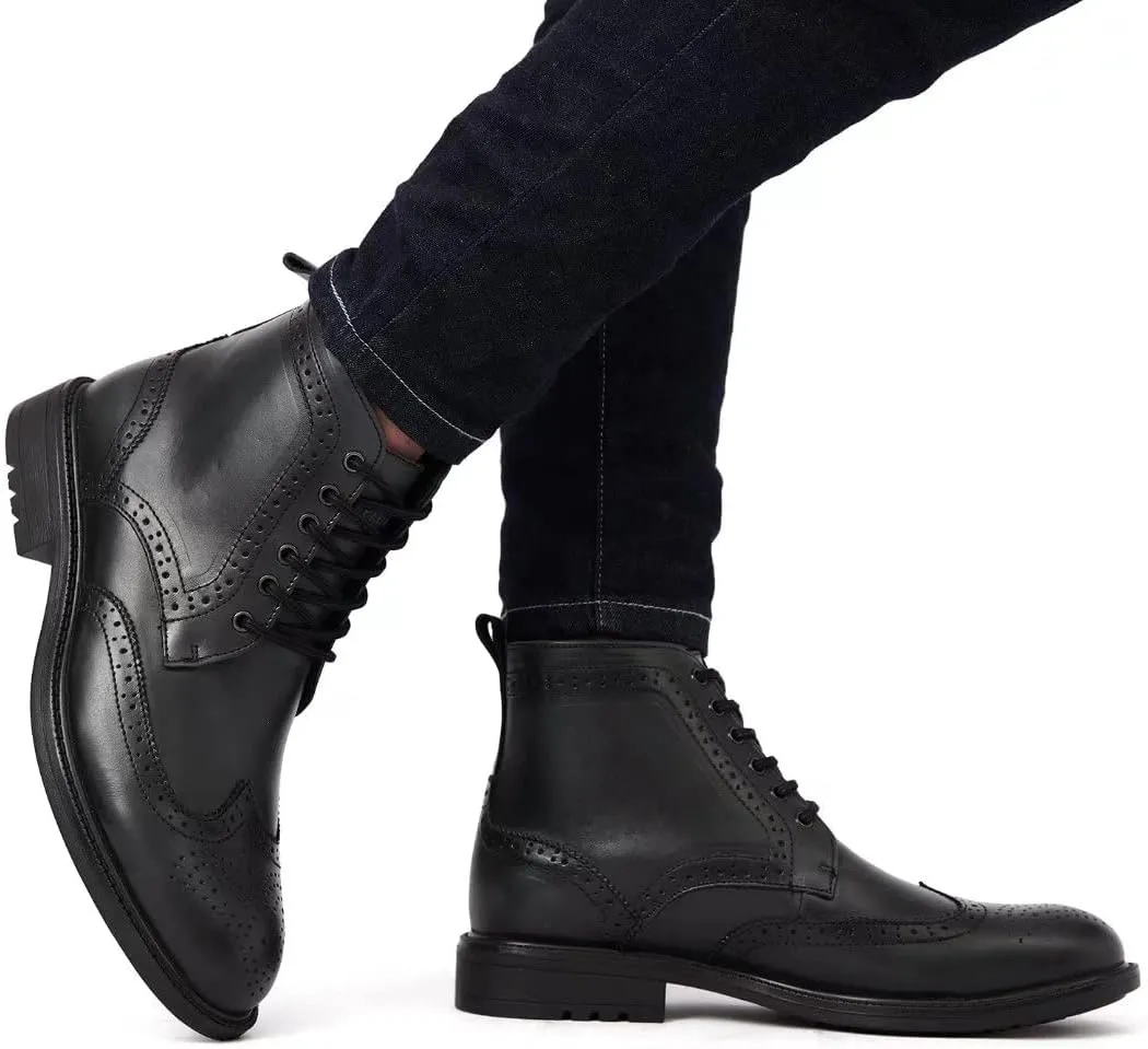 Men's Chukka Boots Genuine Leather Ankle Boot for Men Classic Casual Oxford Style Footwear
