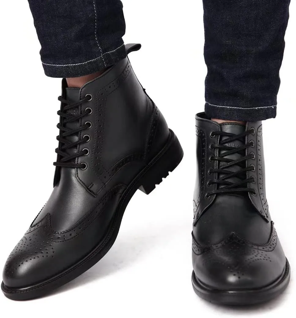 Men's Chukka Boots Genuine Leather Ankle Boot for Men Classic Casual Oxford Style Footwear