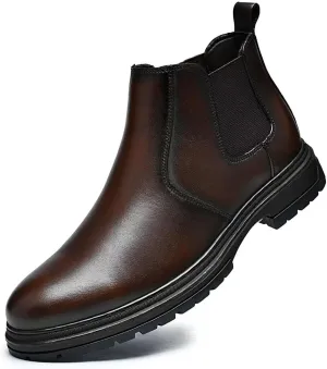 Men's Chukka Boots Genuine Leather Ankle Boot for Men Classic Casual Oxford Style Footwear