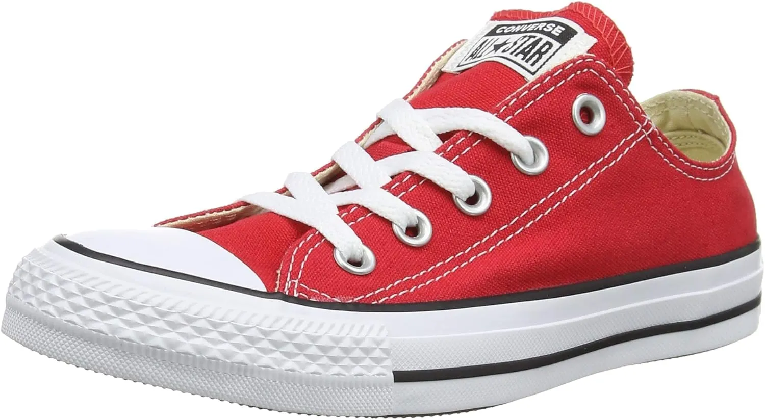 Mens Converse All Star Ox Low Chuck Taylor Chucks Sneaker Trainer - Maroon - 7.5