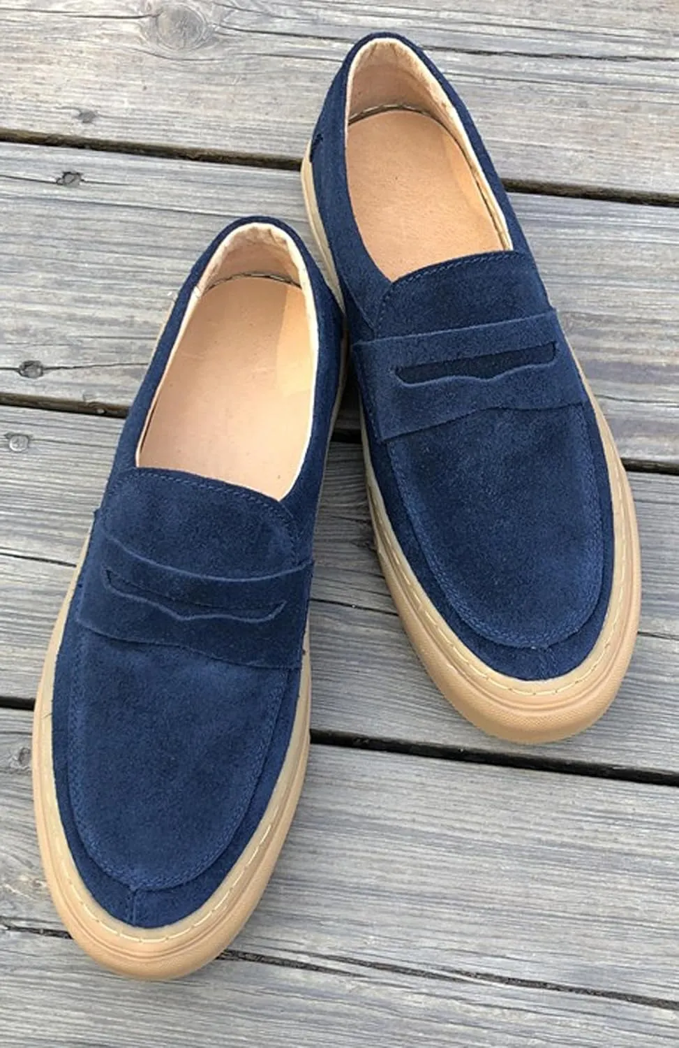 Mens Dress Shoes Slip-Ons Penny Loafers Suede Slippers Fashion Casual Business Prom Mocasines Boat Fashion Comfortable Breathable Summer Shoes for Men