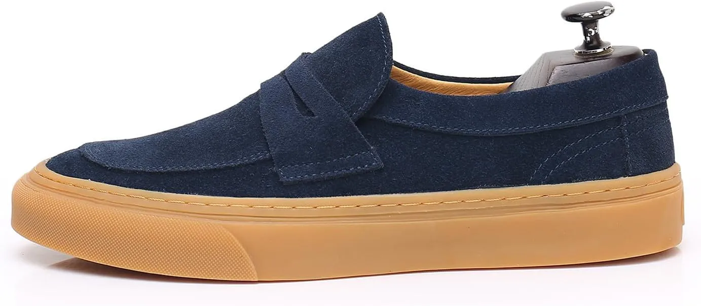 Mens Dress Shoes Slip-Ons Penny Loafers Suede Slippers Fashion Casual Business Prom Mocasines Boat Fashion Comfortable Breathable Summer Shoes for Men