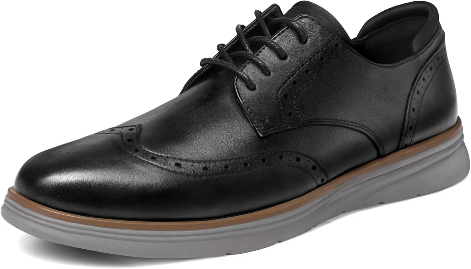 Men's Dress Sneakers Lightweight Casual Business Wingtip Oxford Shoes