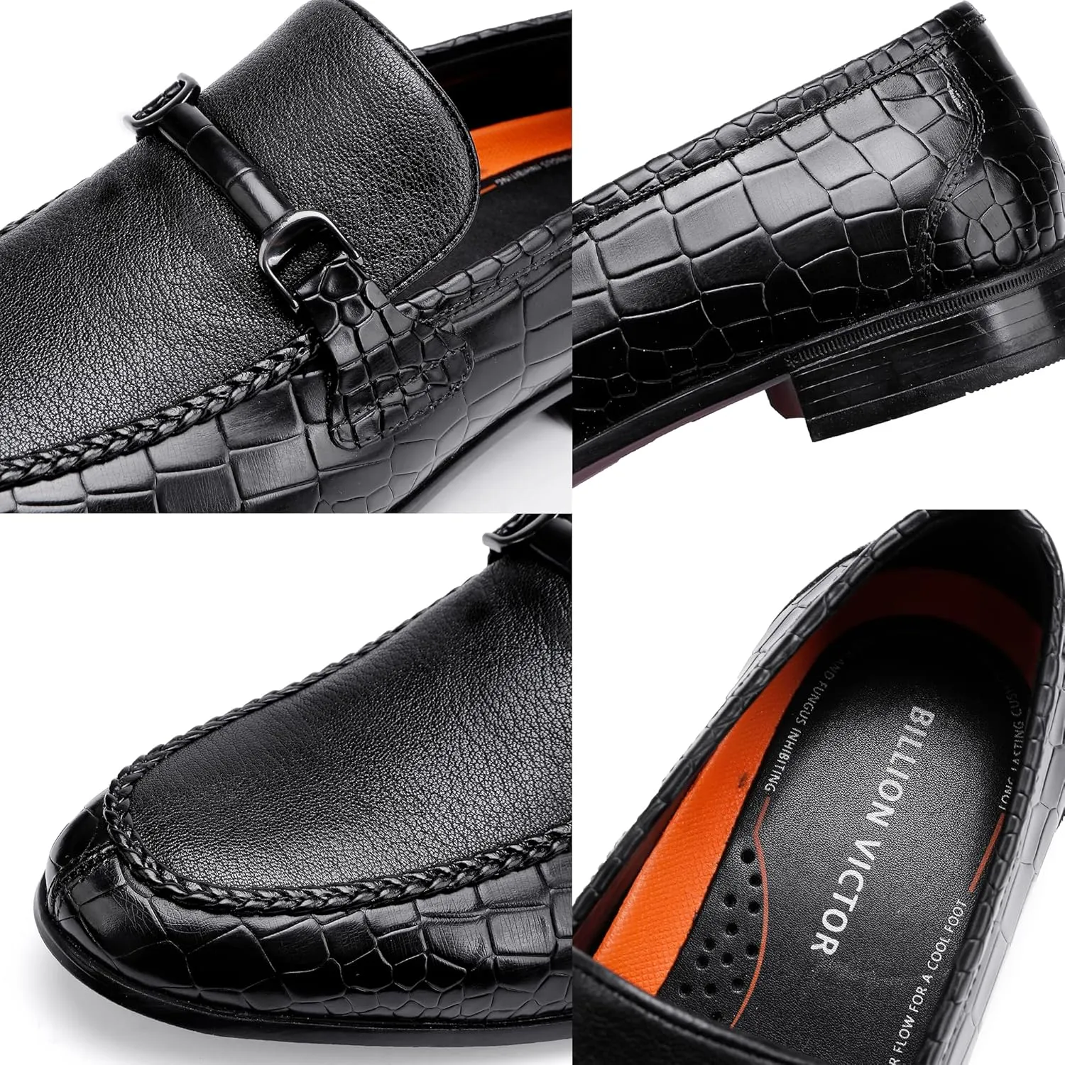 Men's leather Dress Shoes Classic Slip on Loafers Penny Loafers for Men