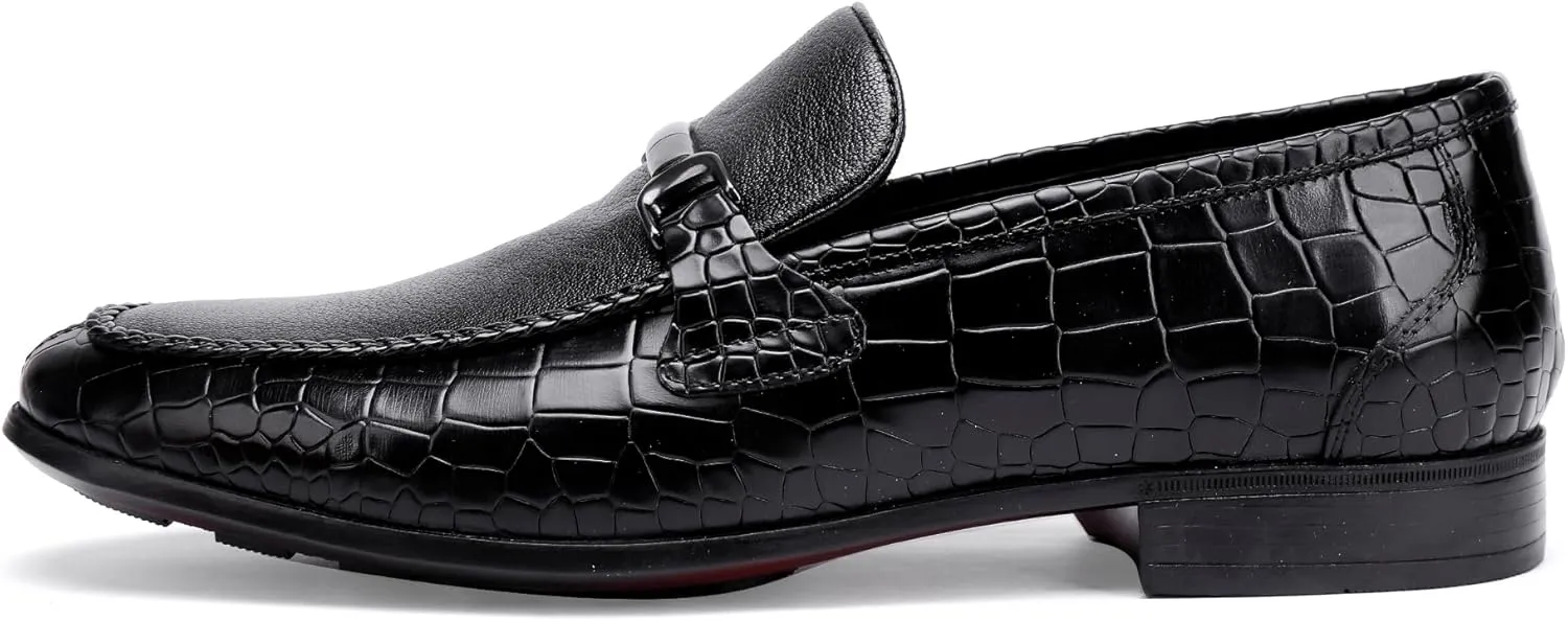 Men's leather Dress Shoes Classic Slip on Loafers Penny Loafers for Men