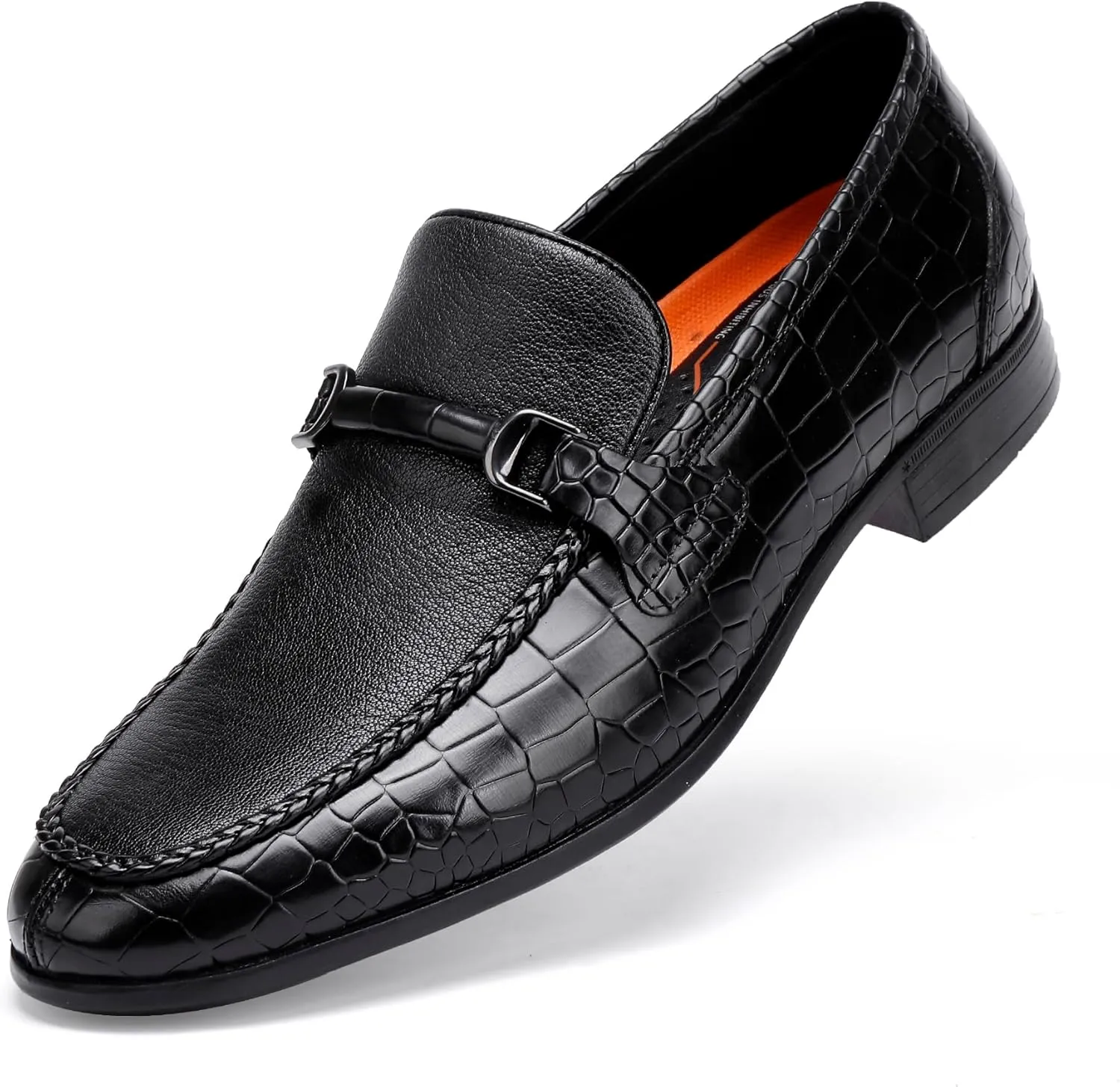 Men's leather Dress Shoes Classic Slip on Loafers Penny Loafers for Men