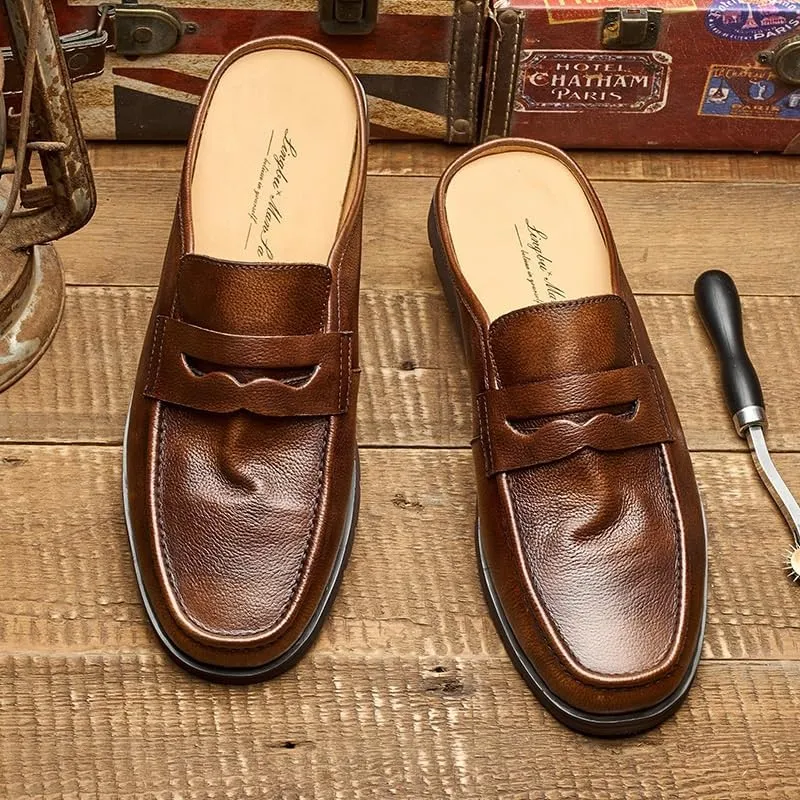 Men's Loafers Flat Boat Shoes Comfort Breathable Slip On Sandals Walking Shoes Fashion Comfort Luxury Soft
