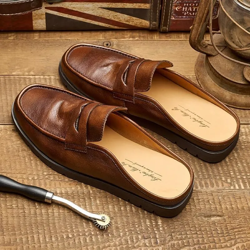 Men's Loafers Flat Boat Shoes Comfort Breathable Slip On Sandals Walking Shoes Fashion Comfort Luxury Soft
