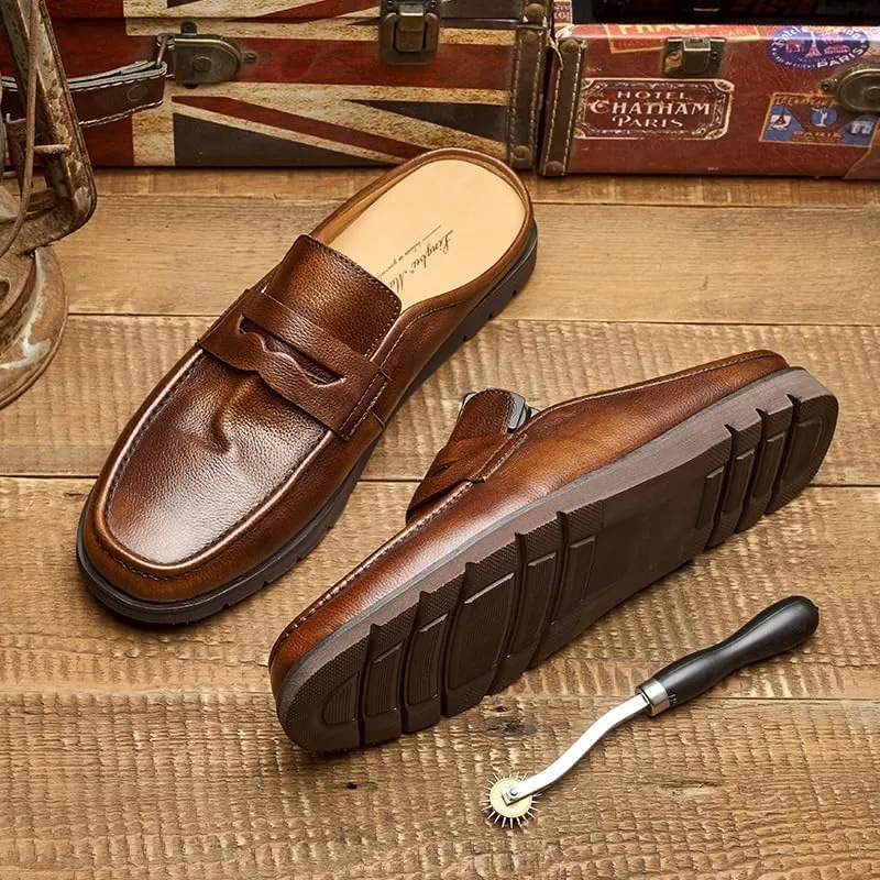 Men's Loafers Flat Boat Shoes Comfort Breathable Slip On Sandals Walking Shoes Fashion Comfort Luxury Soft