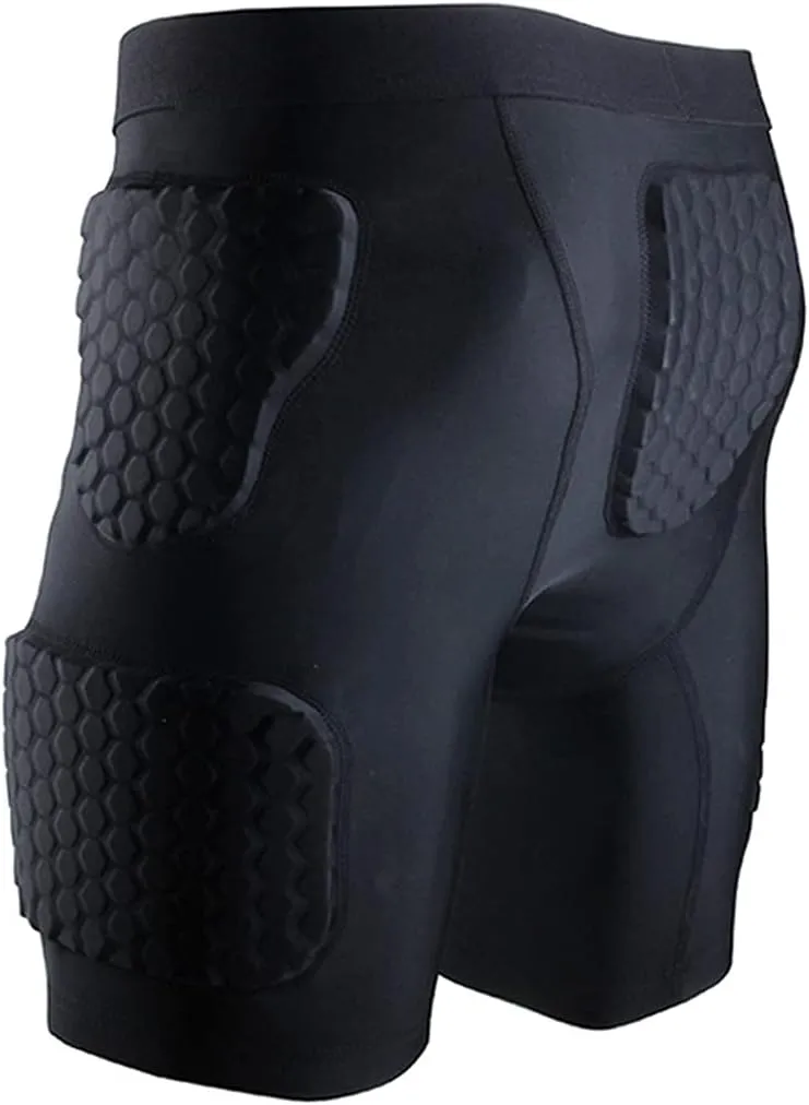 Men’s Padded Shorts Compression Protective Underwear Hip Butt Pad Short Pants