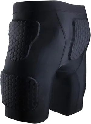 Men’s Padded Shorts Compression Protective Underwear Hip Butt Pad Short Pants