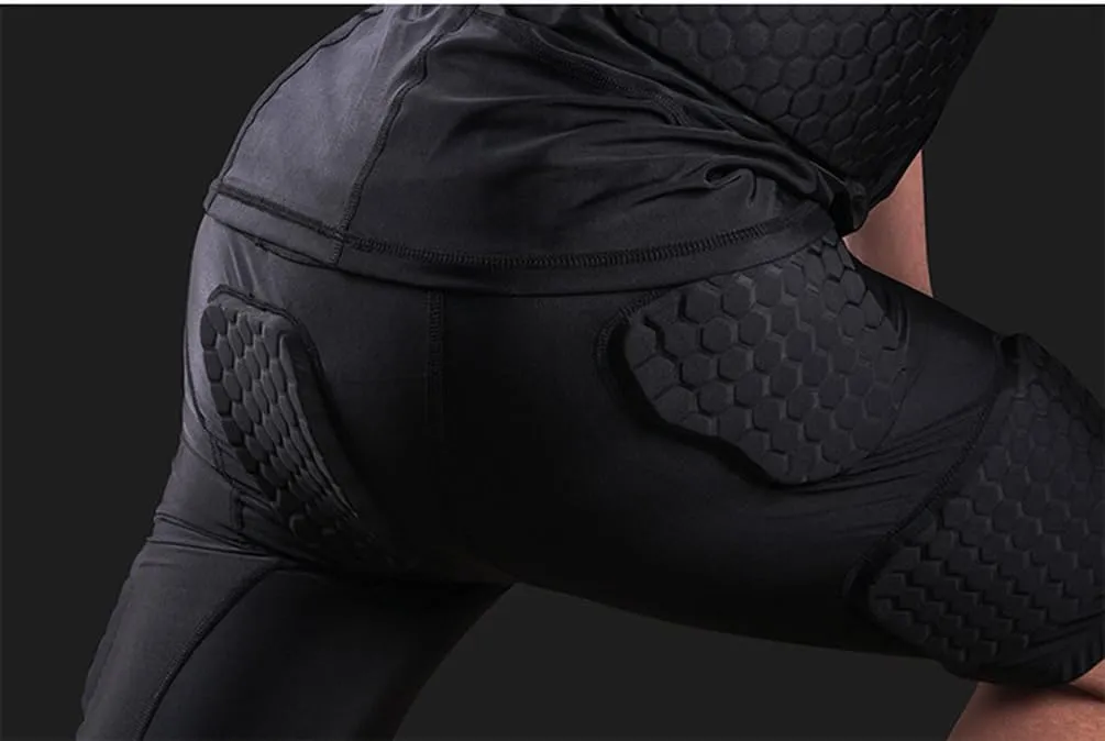 Men’s Padded Shorts Compression Protective Underwear Hip Butt Pad Short Pants