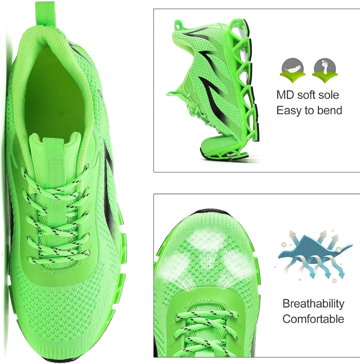 Mens Running Shoes Blade Tennis Walking Casual Sneakers Comfort Fashion Non Slip Work Sport Athletic Trainers