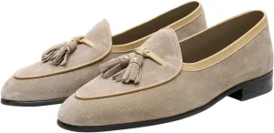 Men's Suede Tassel Loafers - Slip-On Dress Shoes for Casual, Business, Wedding & Prom - Modern Penny Loafers for Suits & Tuxedos