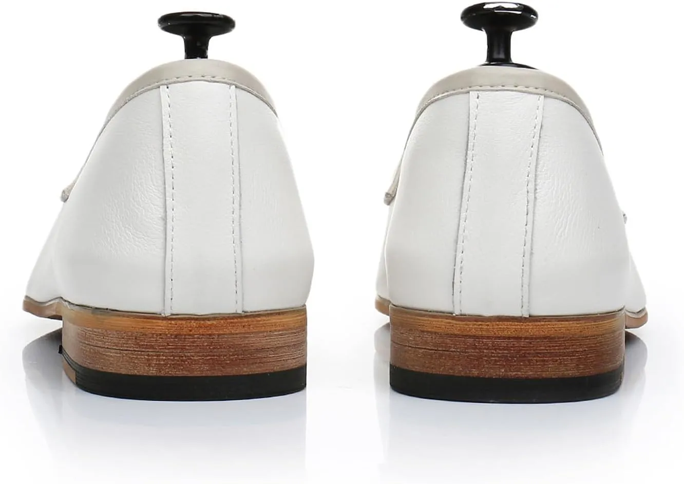 Mens White Dress Shoes Slip On Penny Loafers Causal Modern Genuine Leather Mocasines Fashion Prom Wedding Business Suit Shoes Tuxedo Shoes for Men