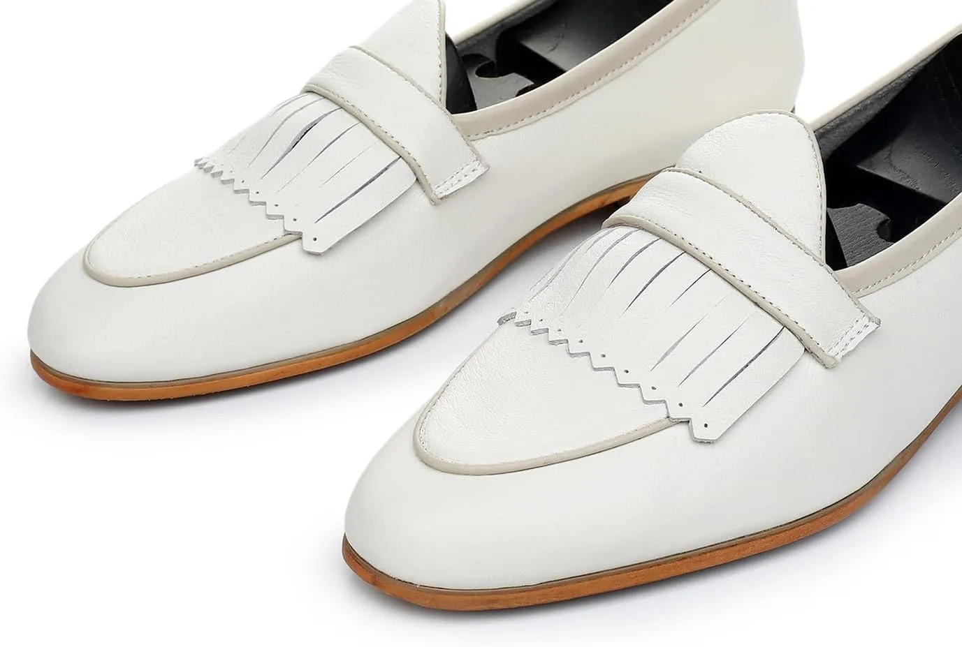 Mens White Dress Shoes Slip On Penny Loafers Causal Modern Genuine Leather Mocasines Fashion Prom Wedding Business Suit Shoes Tuxedo Shoes for Men