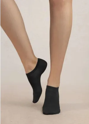 MERCERISED COTTON LOW-CUT SOCKS