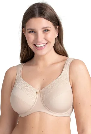 Miss Mary of Sweden Minimizer Underwired Bra Cotton Now Flatcup