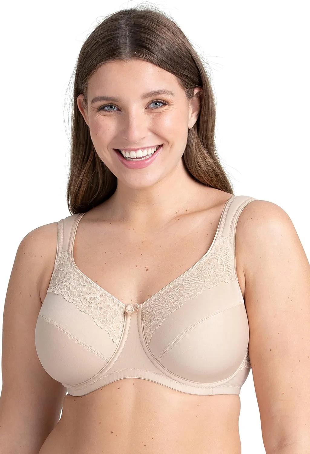 Miss Mary of Sweden Minimizer Underwired Bra Cotton Now Flatcup