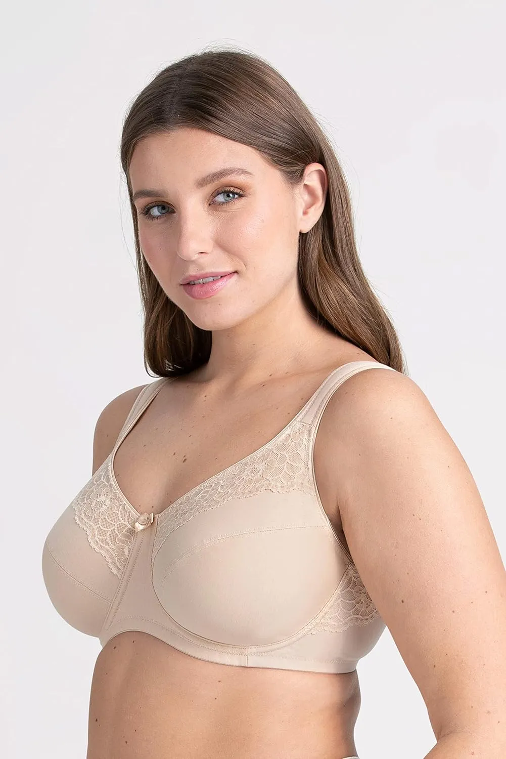 Miss Mary of Sweden Minimizer Underwired Bra Cotton Now Flatcup