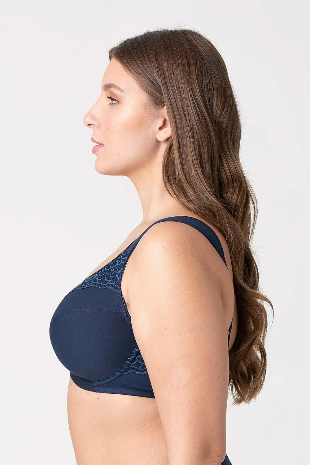 Miss Mary of Sweden Minimizer Underwired Bra Cotton Now Flatcup