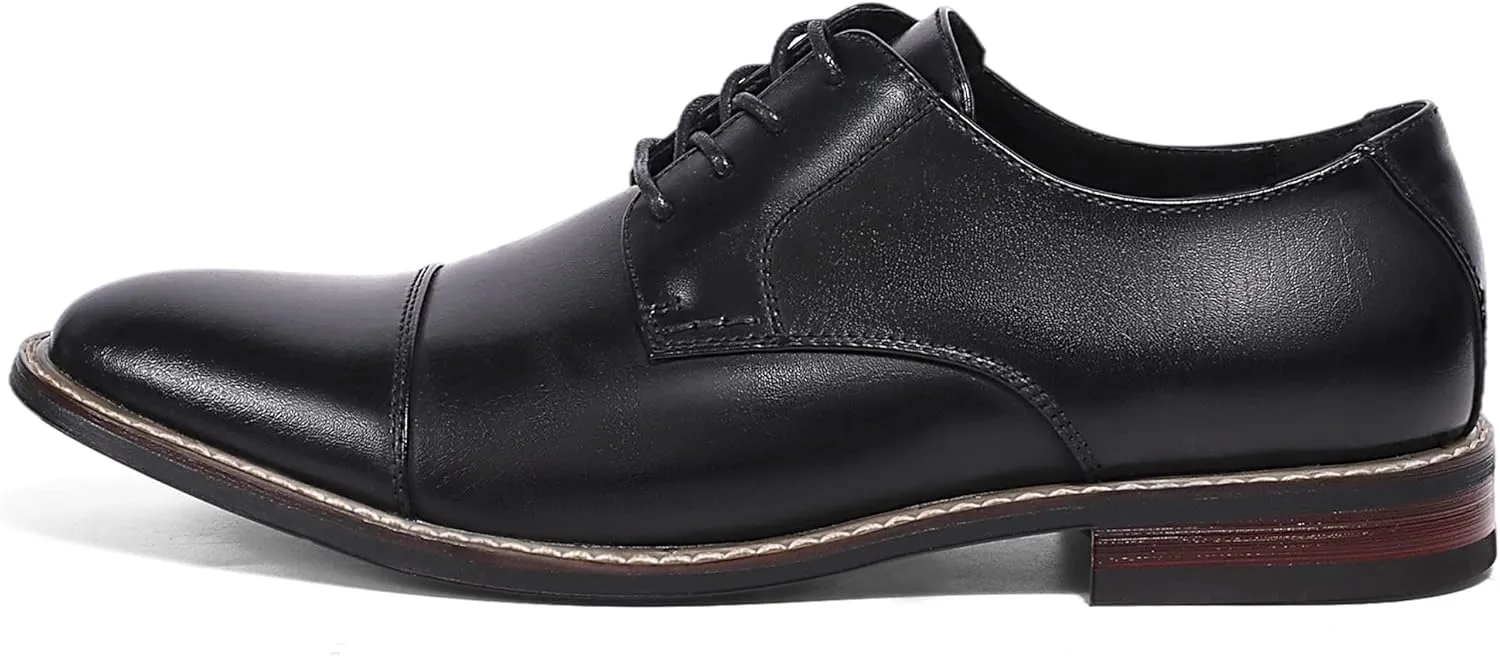 Mofri Men's Oxford Suede Shoes, Wingtip Dress Shoes for All Occasions, Waterproof, Latex Insole, Lace-Up