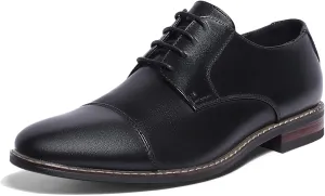 Mofri Men's Oxford Suede Shoes, Wingtip Dress Shoes for All Occasions, Waterproof, Latex Insole, Lace-Up
