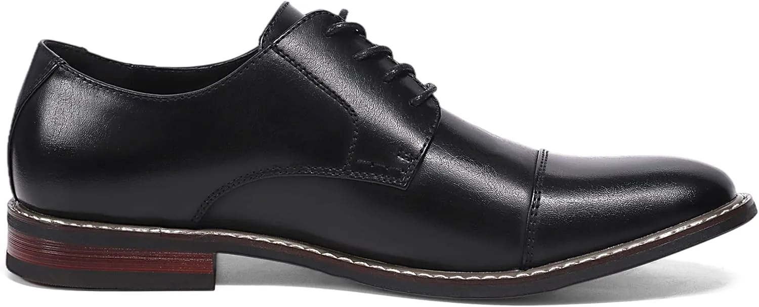 Mofri Men's Oxford Suede Shoes, Wingtip Dress Shoes for All Occasions, Waterproof, Latex Insole, Lace-Up
