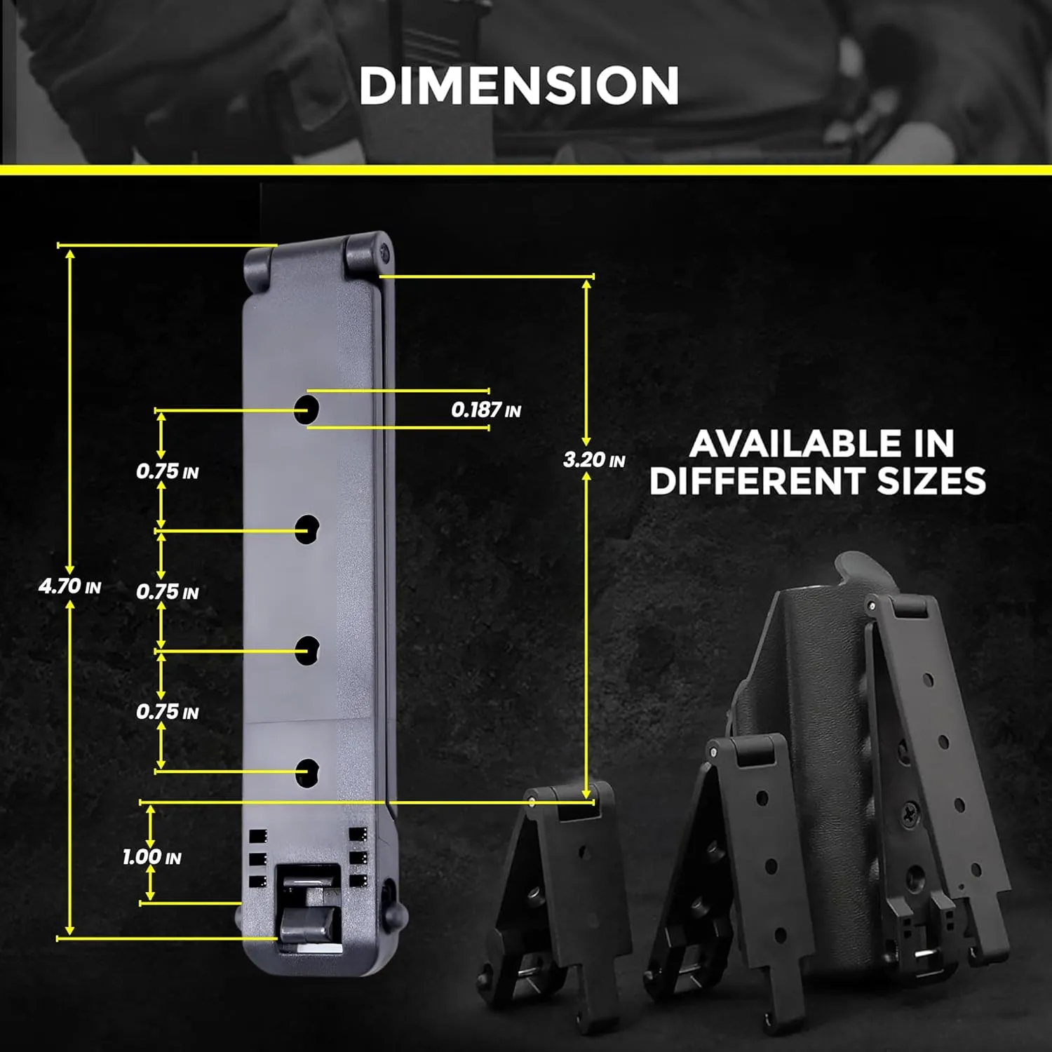 Molle Attachment, 2X Molle Quick Locking Compatible Locking Belt Clips with Mounting Hardware, Molle Accessories, DIY for Knife Sheath, Mag Pouch, Molle Vest & Gear