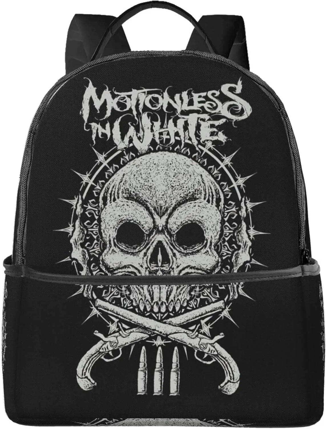 Motionless Rock In White Unisex Casual Backpack Lightweight Travel Bag Classic Laptop Daypack Backpack Men Women