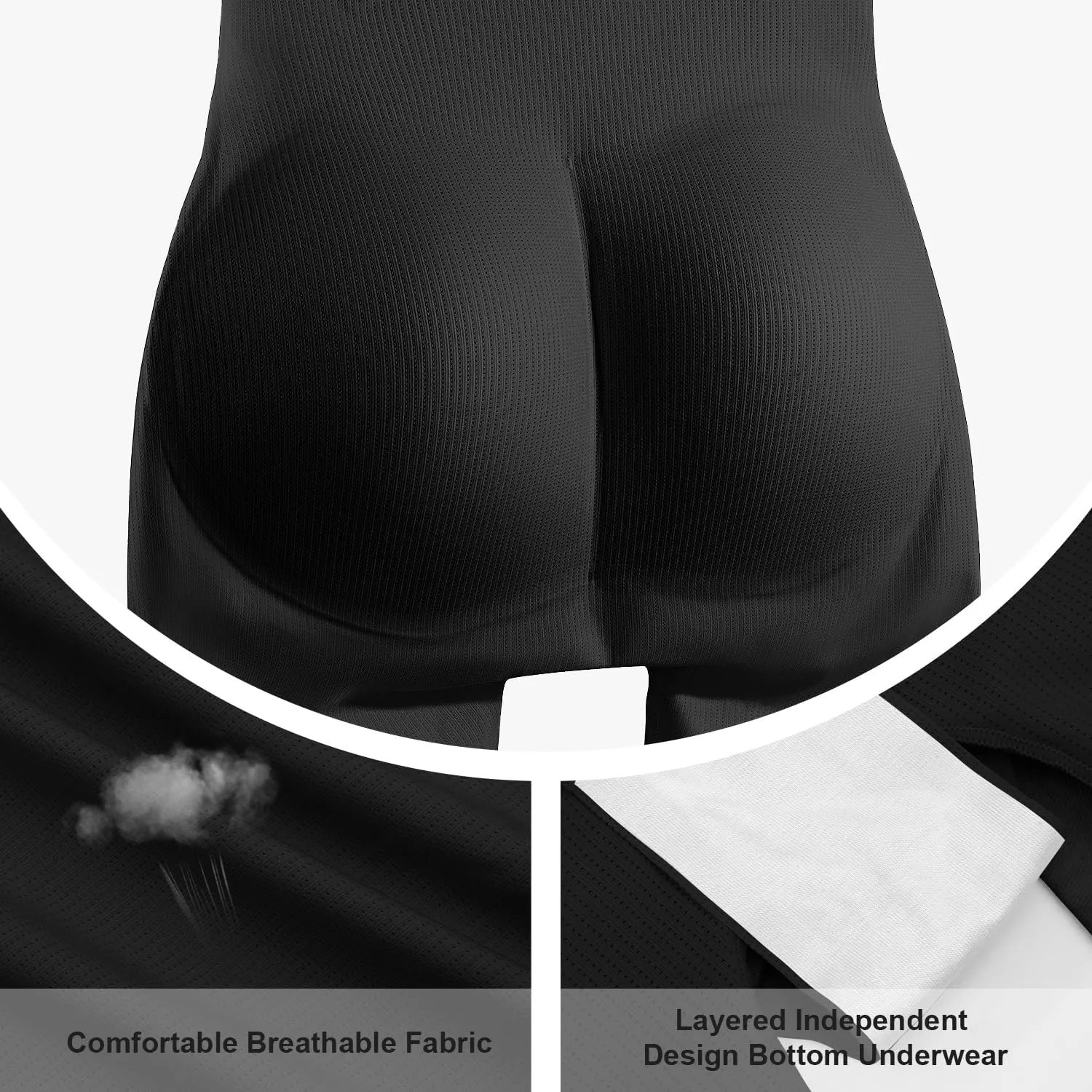 MOVWIN Padded Underwear for Women Tummy Control Shapewear Shorts Butt Lifting Panties Seamless Butt Pads for Bigger Butt