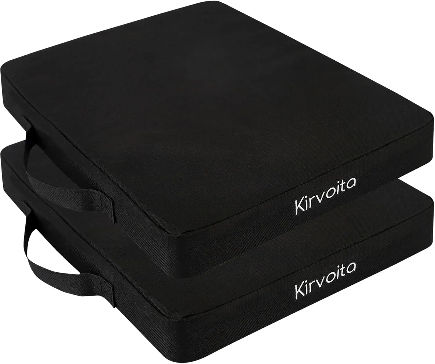 Multi-Functional Stadium Seat Cushions 2 Pack, Waterproof Oxford Filled with High Resilence Sponge, for Any Outdoor Events Use (Black)