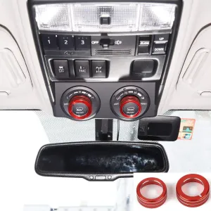 Multi-Terrain Selector Knob Button Cover Trim for 2010-2020 Toyota 4Runner TRD Pro for TRD Off-Road (Red)