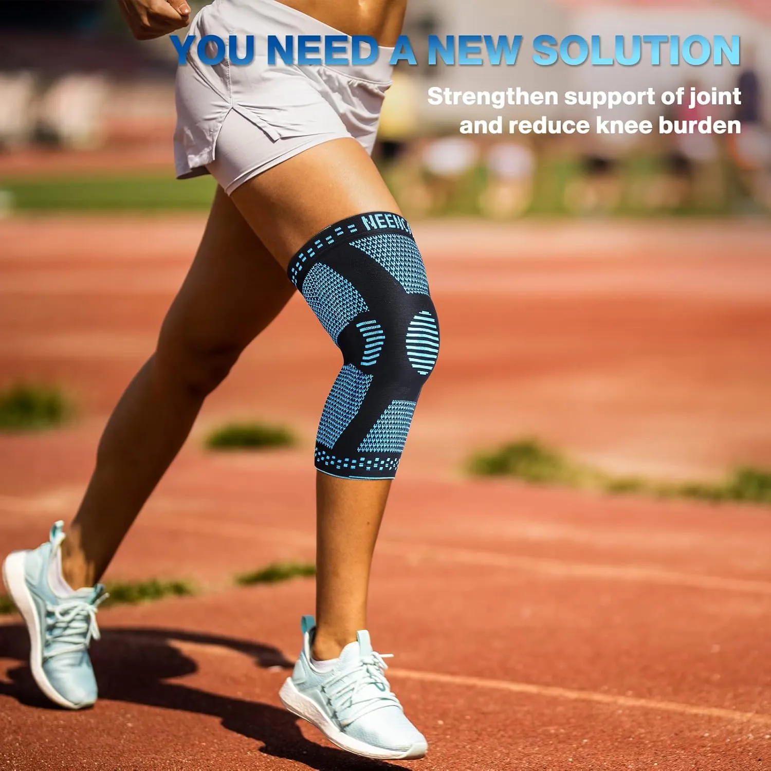 NEENCA Professional Knee Brace for Women/Men, Knee Support with Patella Pad & Side Stabilizers, Compression Knee Sleeve for Knee Joint Pain, Meniscus Tear, ACL, PCL, Runner, Workout - FSA/HSA Approved