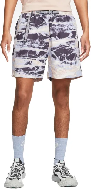 Nike ACG Men's Allover Print Trail Shorts (US, Alpha, X-Large, Regular, Regular, Pink Oxford/Gridiron/Cobalt Bliss/Summit White)