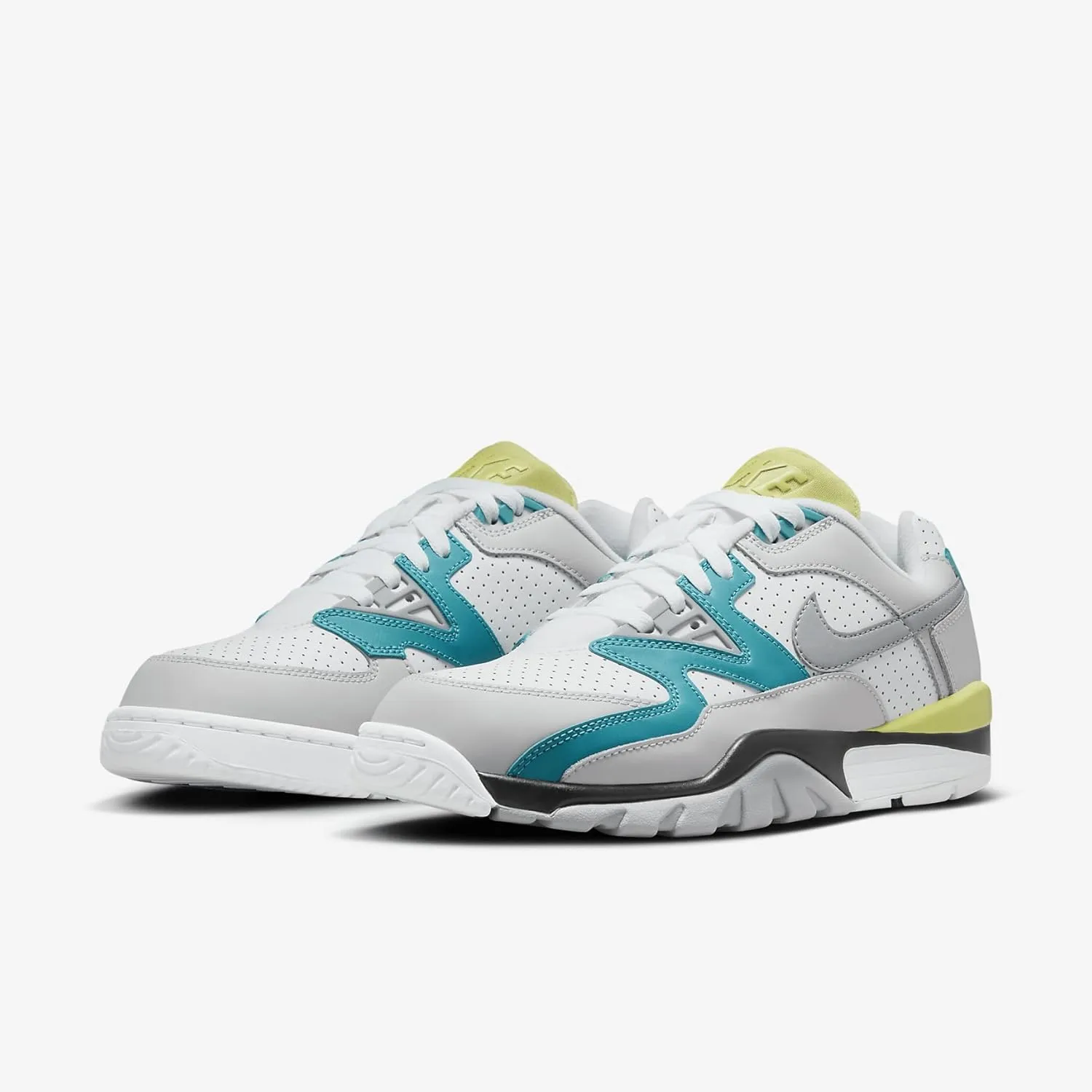 Nike Air Cross Trainer 3 Low Men's Shoes (FQ8829-100, White/Neutral Grey/Teal Nebula/Cement Grey)