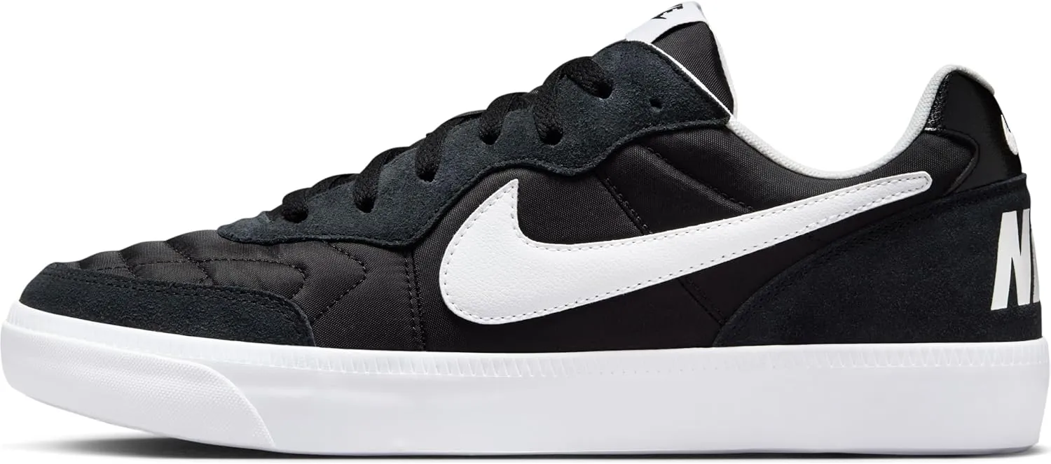 Nike Men's NSW Tiempo Trainer Black/White/Gum Med Brown Training Shoe 9 Men US