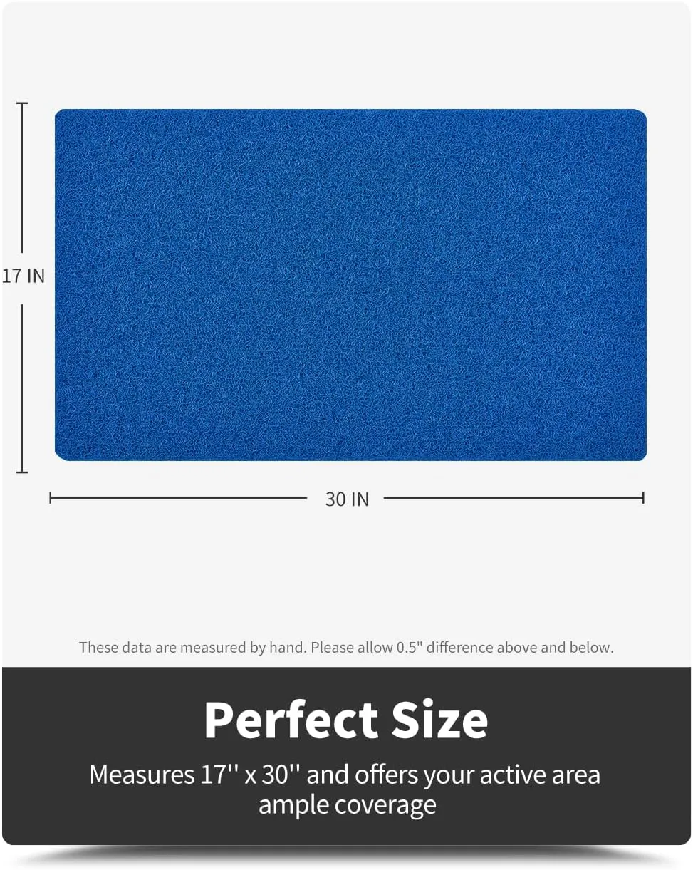 Non-Slip Bathtub Mat, 17x 30 Inch, Shower Mats for Bath Tub, PVC Loofah Bathroom Mats for Wet Areas, Quick Drying