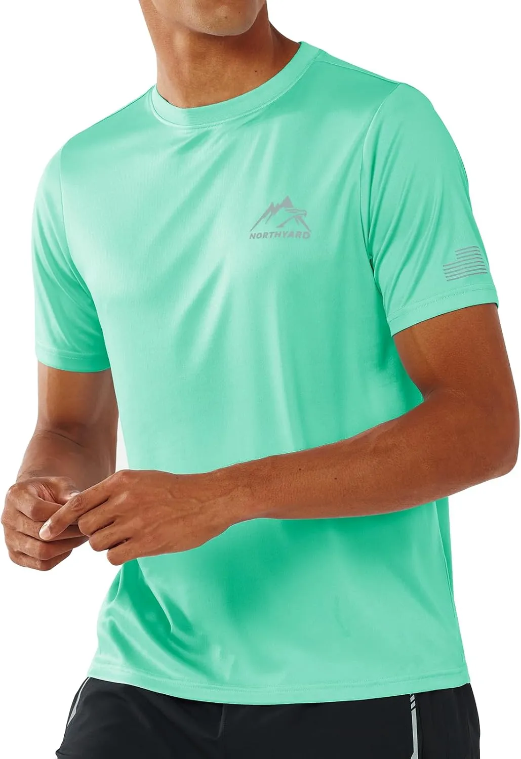 NORTHYARD Men's UPF 50  Sun Protection Shirts Swim SPF UV Quick Dry Short Sleeve T-Shirts for Athletic Fishing Rash Guard