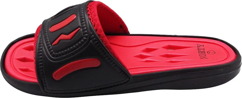 NORTY Slides for Men - Quick Drying Men's Slides Beach and Pool Sandals Men - Casual Shower Shoes Men