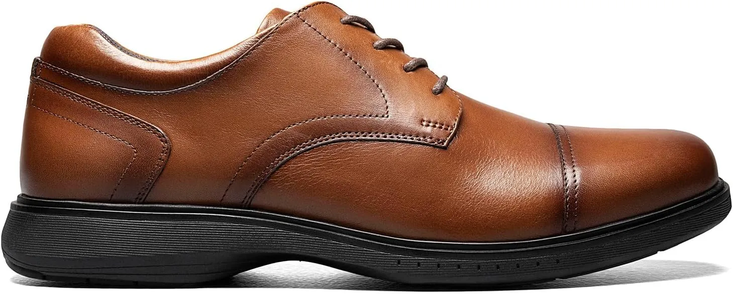 Nunn Bush Men's Pro Cap Toe Oxford with Kore Slip Resistant Comfort Technology