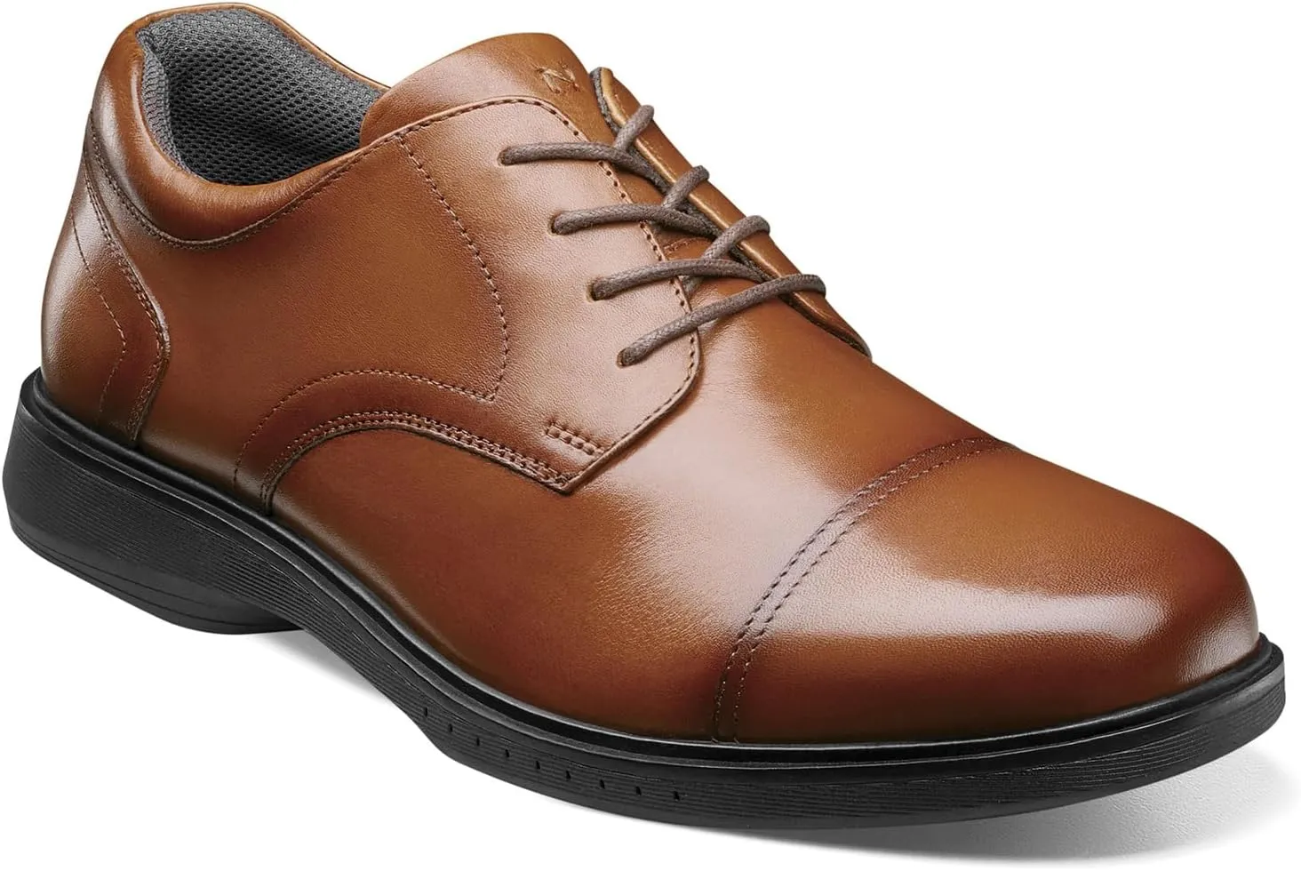 Nunn Bush Men's Pro Cap Toe Oxford with Kore Slip Resistant Comfort Technology