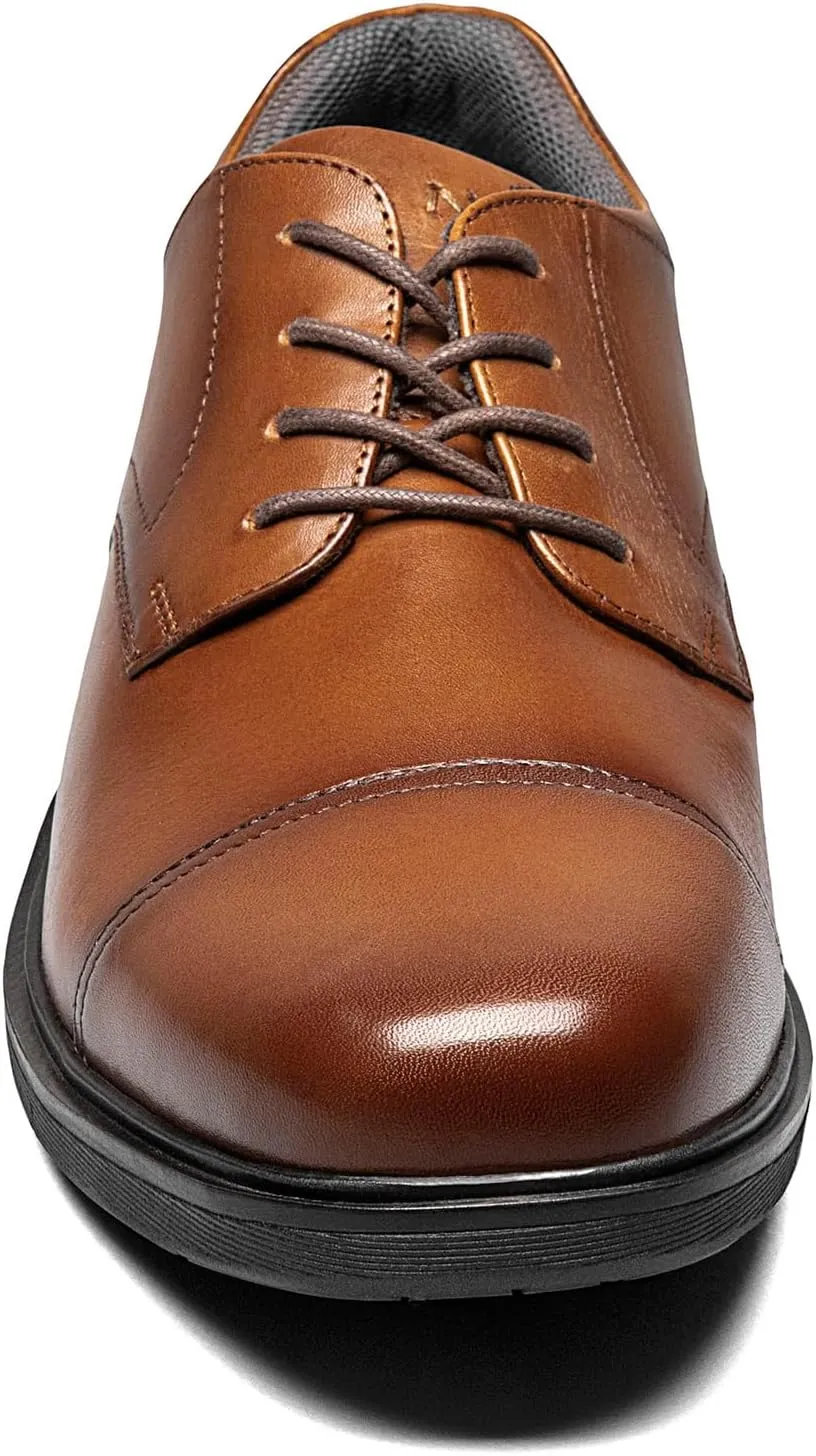 Nunn Bush Men's Pro Cap Toe Oxford with Kore Slip Resistant Comfort Technology