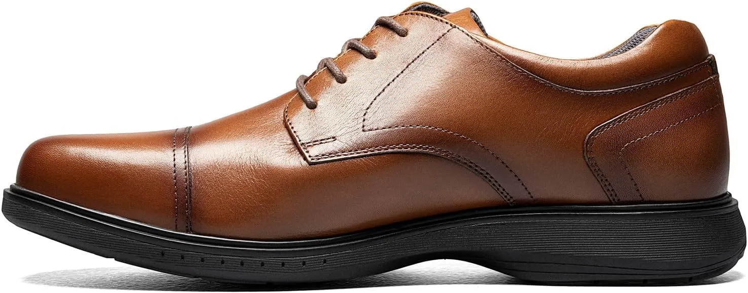 Nunn Bush Men's Pro Cap Toe Oxford with Kore Slip Resistant Comfort Technology