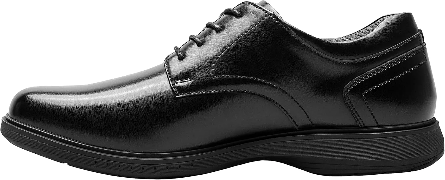 Nunn Bush Men's Pro Plain Toe Oxford with Kore Slip Resistant Comfort Technology