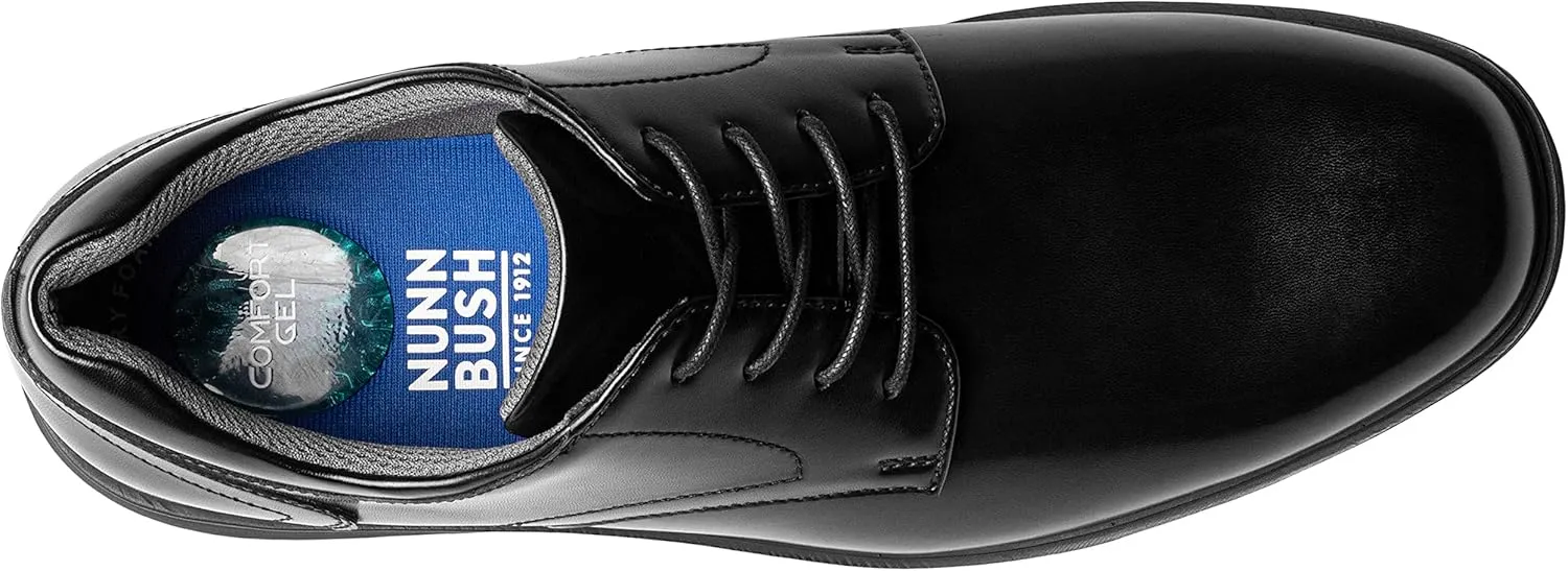 Nunn Bush Men's Pro Plain Toe Oxford with Kore Slip Resistant Comfort Technology
